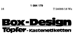 Box-Design Töpfer - Kastenetiketten