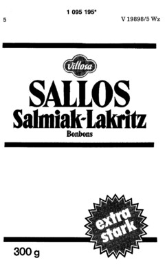 Villosa SALLOS Salmiak-Lakritz Bonbons