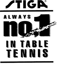 STIGA ALWAYS no.1 IN TABLE TENNIS