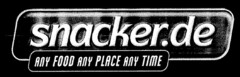 snacker.de ANY FOOD ANY PLACE ANY TIME