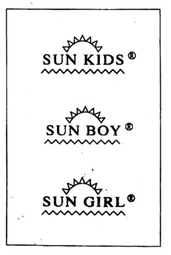 SUN KIDS SUN BOY SUN GIRL