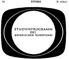 STUDIENPROGRAMM DES BAYERISCHEN RUNDFUNKS