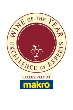 WINE OF THE YEAR EXCELLENCE BY EXPERTS EXCLUSIVELY AT makro