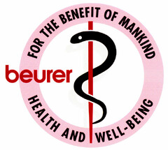beurer FOR THE BENEFIT OF MANKIND HEALTH AND WELL-BEING
