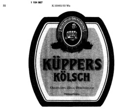 KÜPPERS KÖLSCH OBERGÄRIG, HELL, BEKÖMMLICH