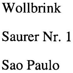 Wollbrink Saurer Nr. 1 Sao Paulo