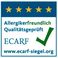 Allergikerfreundlich Qualitätsgeprüft ECARF www.ecarf-siegel.org