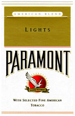 LIGHTS PARAMONT WITH SELECTED FINE AMERICAN TOBACCO