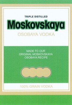 Moskovskaya OSOBAYA VODKA