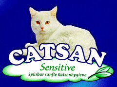 CATSAN Sensitive Spürbar sanfte Katzenhygiene.
