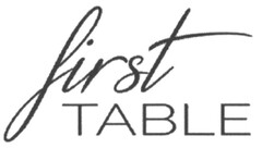 first TABLE