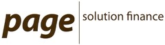 page solution finance