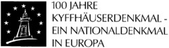 100 JAHRE KYFFHÄUSERDENKMAL EIN NATIONALDENKMAL IN EUROPA