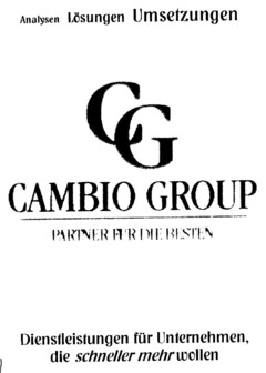 CG CAMBIO GROUP PARTNER FÜR DIE BESTEN