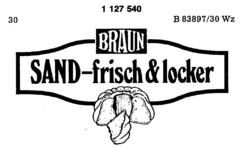 BRAUN SAND-frisch & locker