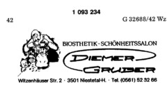 BIOSTHETIK-SCHÖNHEITSSALON DIEMER GRUBER Witzenhäuser Str. 2   3501 Niestetal-H.   Tel.(0561)52 32 66