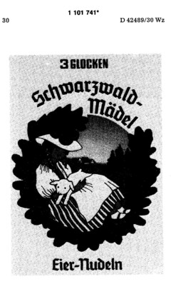 3 GLOCKEN Schwarzwaldmädel Eier-Nudeln