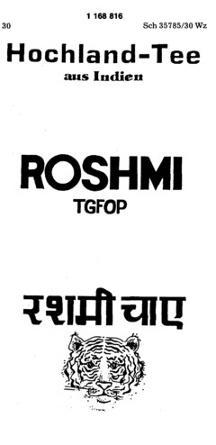Hochland-Tee aus Indien ROSHMI TGFOP