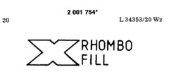 X RHOMBO FILL