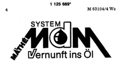 MATHE SYSTEM MDM Vernunft ins Öl