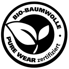 BIO-BAUMWOLLE · PURE WEAR zertifiziert