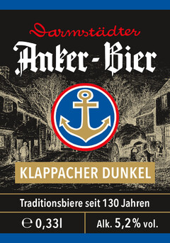 Darmstädter Anker-Bier KLAPPACHER DUNKEL