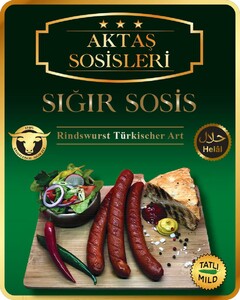 AKTAS SOSISLERI SIGIR SOSIS Rindswurst Türkischer Art Helal TATLI MILD