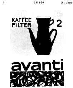 avanti 40 KAFFEE-FILTER