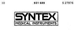 SYNTEX MEDICAL INSTRUMENTS