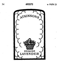 ATKINSONS ENGLISH LAVENDER