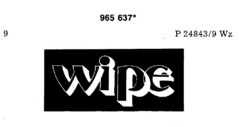 wipe