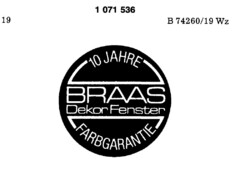 BRAAS DEKOR FENSTER