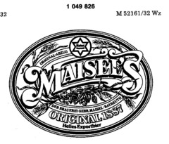 MAISEL`S ORIGINIAL 1887