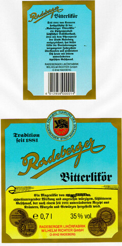 Radeberger Bitterlikör