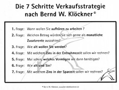 Die 7 Schritte Verkaufsstrategie nach Bernd W. Klöckner