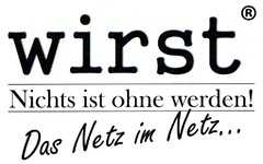 wirst Nichts ist ohne werden! Das Netz im Netz...