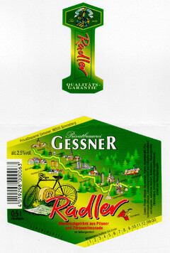 Radler Biermischgetränk aus Pilsner und Zitronenlimonade