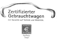 Zertifizierter Gebrauchtwagen mit Garantie auf Technik und Mobilität. FairPreis-Siegel