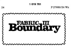 FABRIC III Boundary