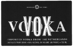 VOX VODKA IMPORTED VODKA FROM THE NETHERLANDS