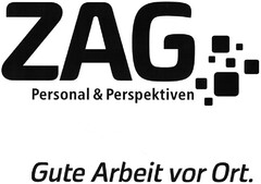 ZAG Personal & Perspektiven Gute Arbeit vor Ort.