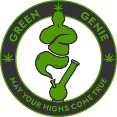 GREEN GENIE MAY YOUR HIGHS COME TRUE