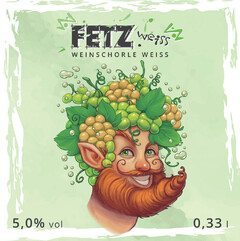 FETZ WEINSCHORLE WEISS 5,0 % vol 0,33 l