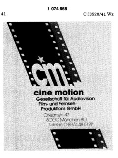 cm cine motion Gesellschaft für Audiovision Film- und Fernseh-Produktions GmbH