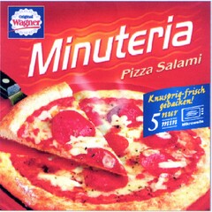 Original Wagner Minuteria Pizza Salami Knusprig-frisch gebacken! nur 5 min Mikrowelle