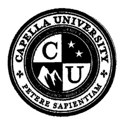 CAPELLA UNIVERSITY CU PETERE SAPIENTIAM