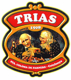 TRIAS 1908 STA.COLOMA DE FARNERS. Catalunya
