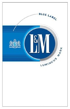 L & M BLUE LABEL LUMINOUS MARK