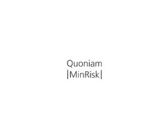 Quoniam |MinRisk|