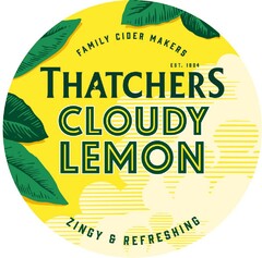 CLOUDY LEMON Family Cider Makers Thatchers est. 1904 ZINGY & REFRESHING
